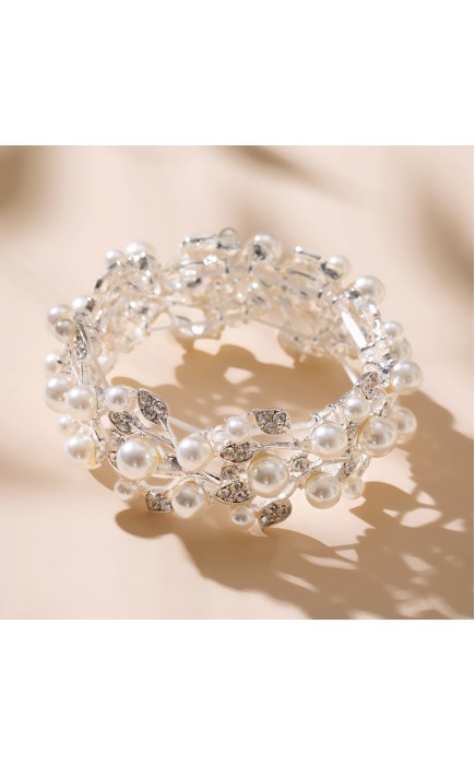 Ladies' Gorgeous Alloy With Irregular Rhinestone Bracelets