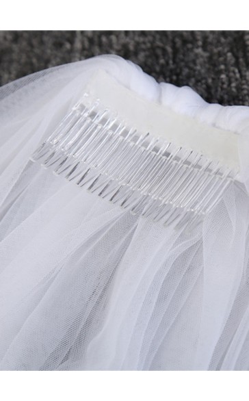 One-tier Cut Edge Cathedral Bridal Veils