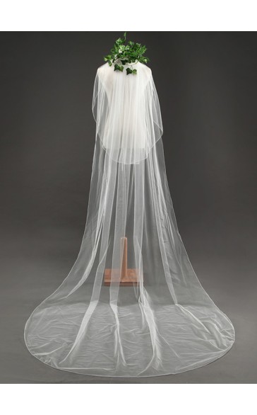 Two-tier Cut Edge Cathedral Bridal Veils