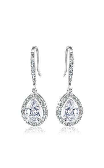 Ladies' Shining Alloy With Irregular Cubic Zirconia Earrings