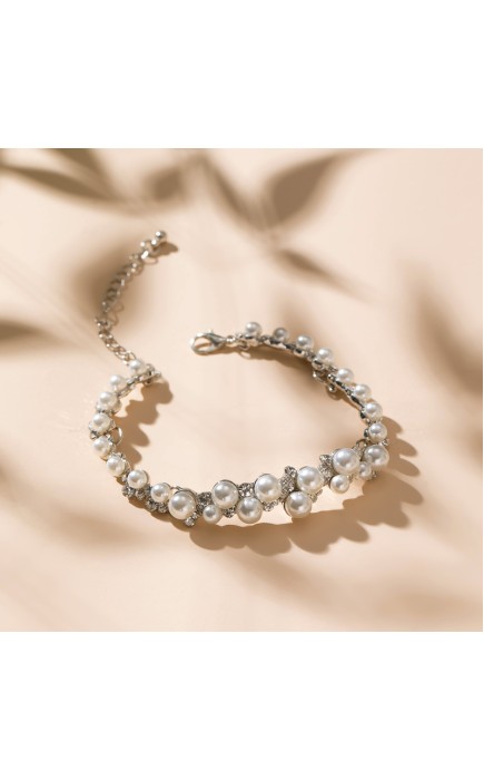 Ladies' Classic Alloy With Irregular Cubic Zirconia Bracelets