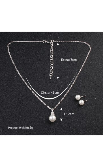 Ladies' Elegant Alloy With Irregular Cubic Zirconia Jewelry Sets