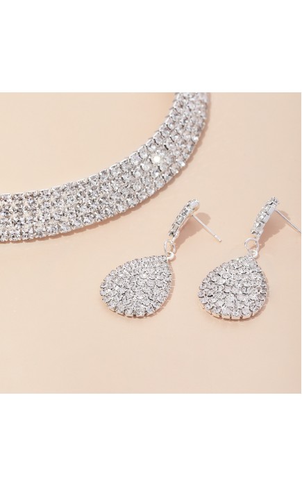 Ladies' Shining Alloy With Irregular Cubic Zirconia Jewelry Sets