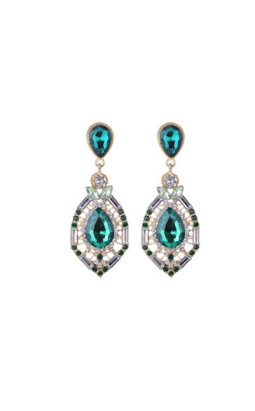 Ladies' Gorgeous Alloy With Irregular Rhinestone Earrings