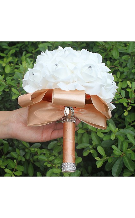 Round Foam Bridal Bouquets (Sold in a single piece) -