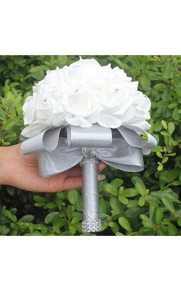 Round Foam Bridal Bouquets (Sold in a single piece) -