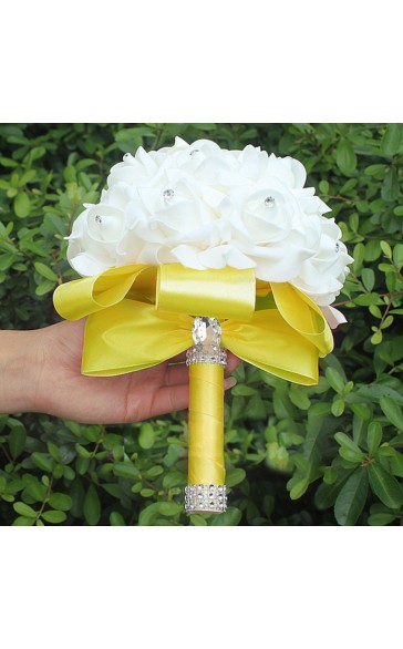 Round Foam Bridal Bouquets (Sold in a single piece) -