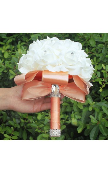 Round Foam Bridal Bouquets (Sold in a single piece) -