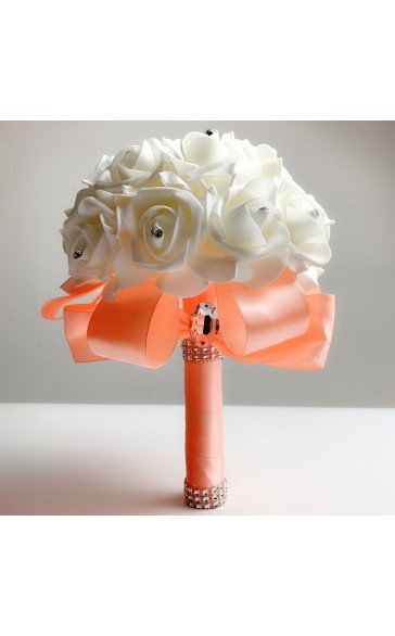 Round Foam Bridal Bouquets (Sold in a single piece) -