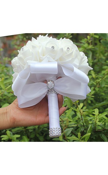 Round Foam Bridal Bouquets (Sold in a single piece) -