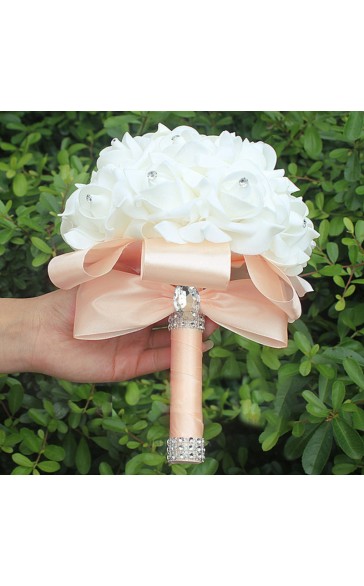 Round Foam Bridal Bouquets (Sold in a single piece) -