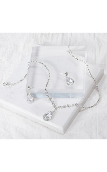 Ladies' Gorgeous Alloy With Irregular Rhinestone Jewelry Sets