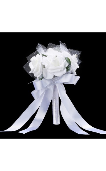 Round Foam Bridesmaid Bouquets (Sold in a single piece) -