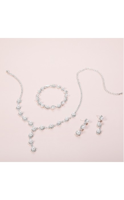 Ladies' Alloy With Irregular Rhinestone Jewelry Sets