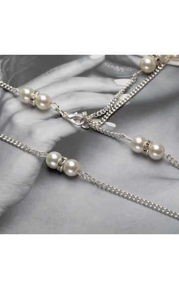 Ladies' Elegant Alloy With Irregular Rhinestone Necklaces