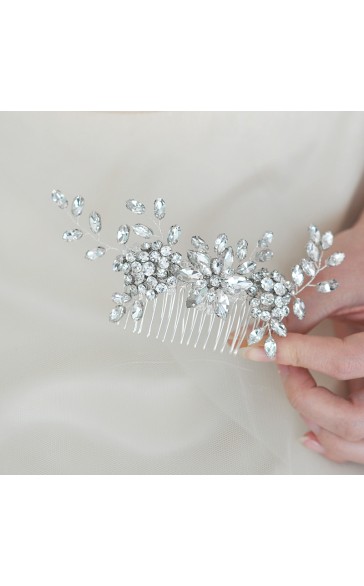 Combs & Barrettes/Headpiece Glamourous With Crystal (Sold in single piece)