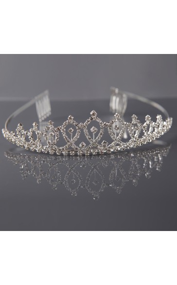 Headpiece/Crowns & Tiaras Elegant Ladies With Rhinestone (Sold in single piece)