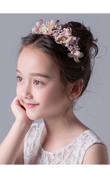 Alloy With Flower/Sequin Headbands