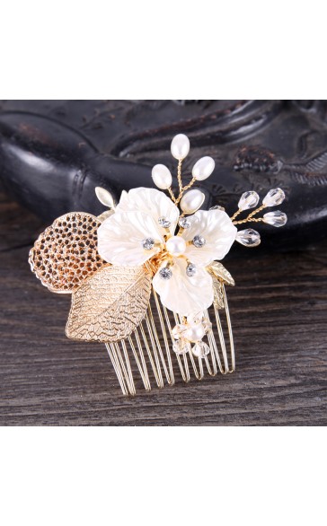 Combs & Barrettes/Headpiece Classic With Venetian Pearl