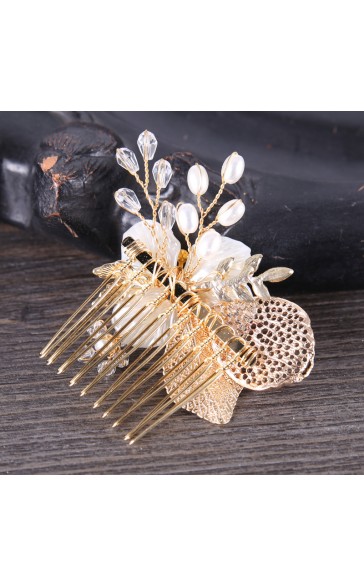 Combs & Barrettes/Headpiece Classic With Venetian Pearl