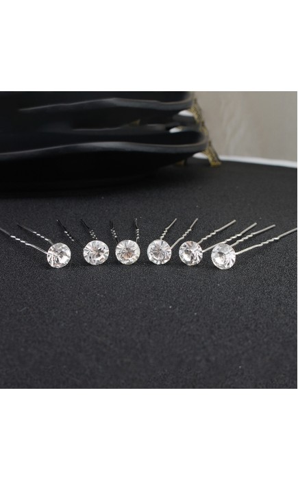 Hairpins/Headpiece Gorgeous With Crystal (Set of 6)