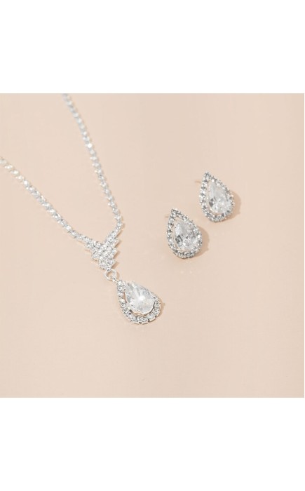 Ladies' Elegant Alloy With Irregular Rhinestone Jewelry Sets