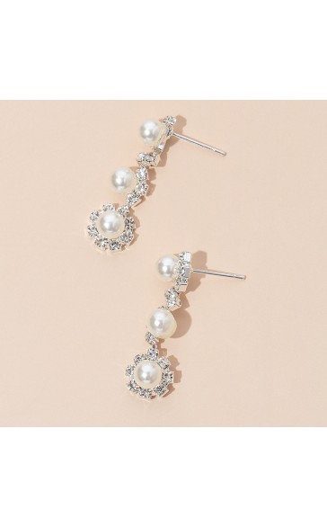 Ladies' Elegant Alloy With Irregular Rhinestone Jewelry Sets