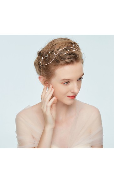 Headpiece/Headbands Classic With Rhinestone/Venetian Pearl (Sold in single piece)