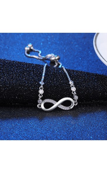 Ladies' Nice Alloy With Irregular Cubic Zirconia Bracelets