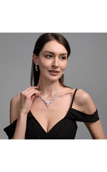 Ladies' Alloy With Irregular Pearl/Rhinestone Jewelry Sets