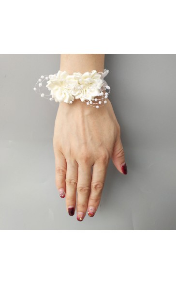 Free-Form Satin Wrist Corsage (Sold in a single piece) -