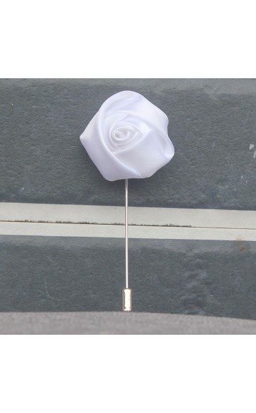 Romantic Free-Form Satin Boutonniere (Sold in a single piece) -