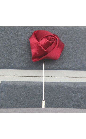 Romantic Free-Form Satin Boutonniere (Sold in a single piece) -