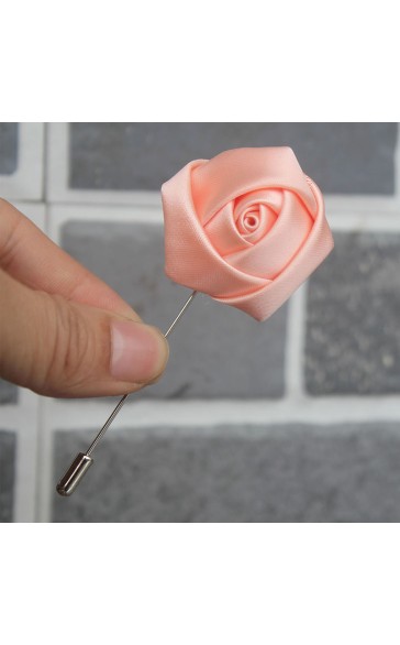 Romantic Free-Form Satin Boutonniere (Sold in a single piece) -