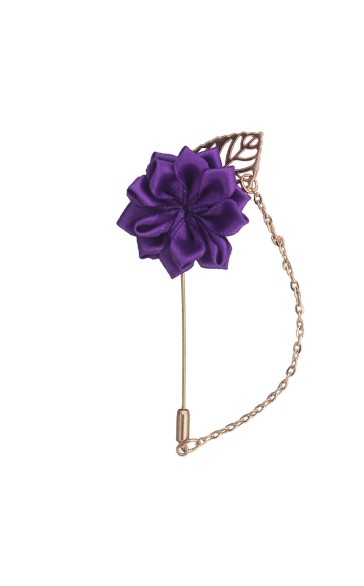 Romantic Free-Form Satin Boutonniere (Sold in a single piece) -