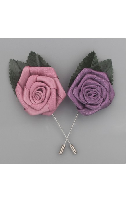 Classic Free-Form Satin Boutonniere (Sold in a single piece) -