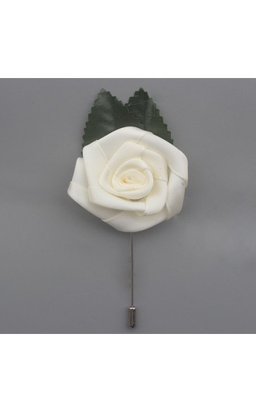 Classic Free-Form Satin Boutonniere (Sold in a single piece) -