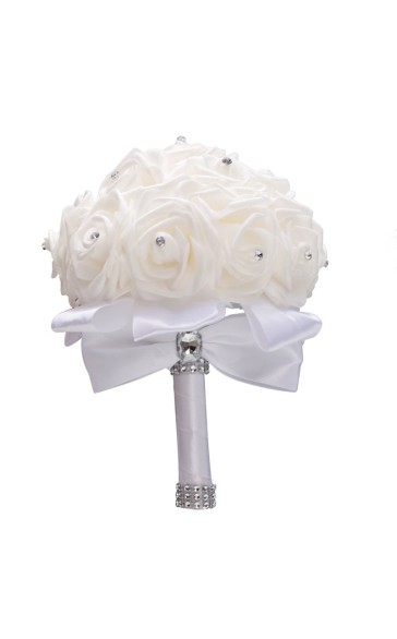 Round Foam Bridal Bouquets (Sold in a single piece) - Bridal Bouquets