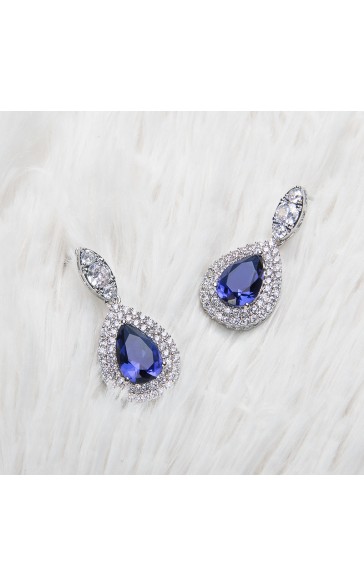 Ladies' Classic Alloy With Irregular Cubic Zirconia Jewelry Sets