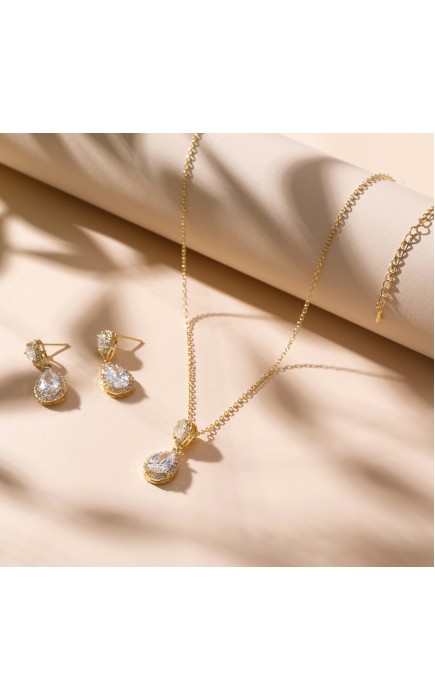 Ladies' Unique Alloy With Irregular Cubic Zirconia Jewelry Sets