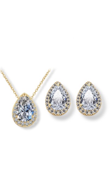 Ladies' Unique Alloy With Irregular Cubic Zirconia Jewelry Sets