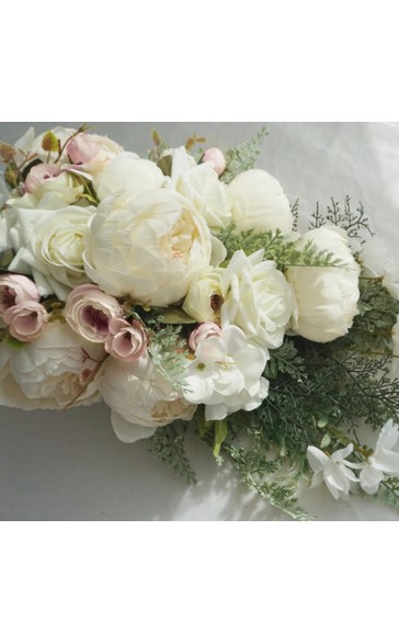 Cascade Silk Flower Bridal Bouquets -