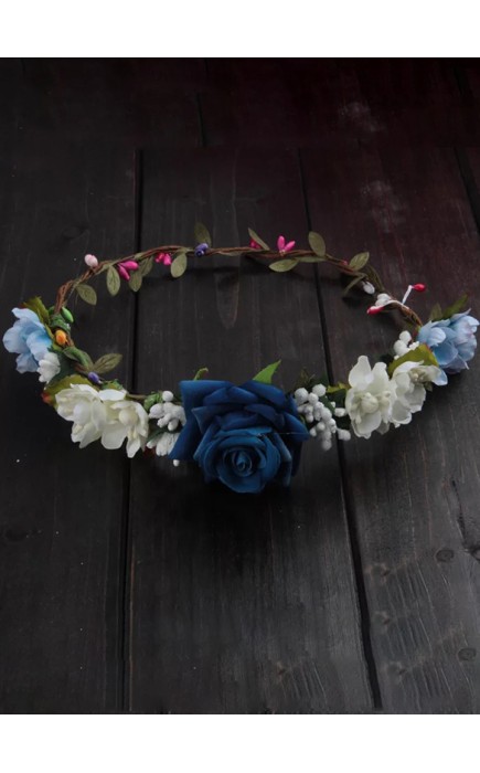 Artificial Flower With Flower Flower Headband (Sold in a single piece)