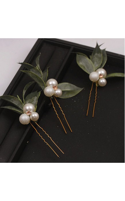 Hairpins/Headpiece Romantic With Venetian Pearl (Set of 6)