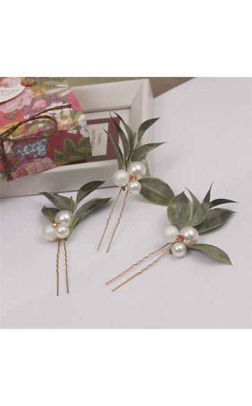 Hairpins/Headpiece Romantic With Venetian Pearl (Set of 6)