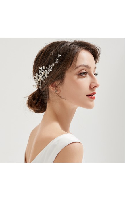 Combs & Barrettes/Headpiece Elegant With Venetian Pearl (Sold in single piece)