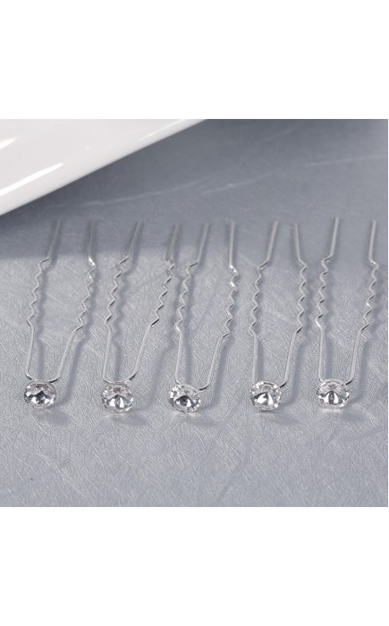 Hairpins/Headpiece Gorgeous With Crystal (Set of 6)