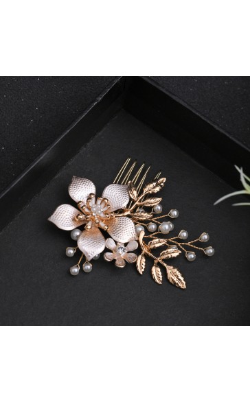 Combs & Barrettes/Headpiece Beautiful With Rhinestone/Pearl/Venetian Pearl/Crystal/Imitation Crystal (Sold in single piece)