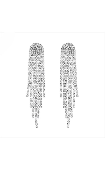 Ladies' Beautiful Alloy With Irregular Cubic Zirconia Earrings