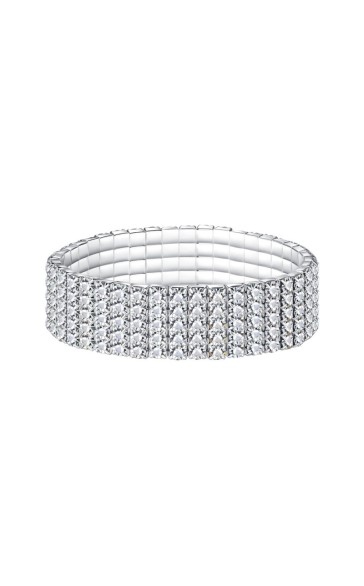 Ladies' Shining Alloy With Irregular Cubic Zirconia Bracelets